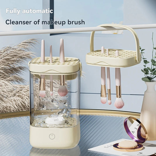 USB Electric Makeup Brush Cleaner – Rechargeable Automatic Cleaning Device